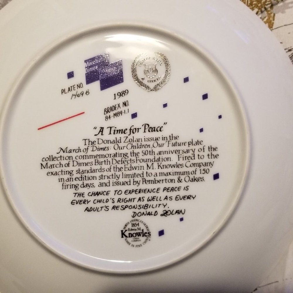Edwin M. Knowles Collector's Plate - Picture 4 of 6